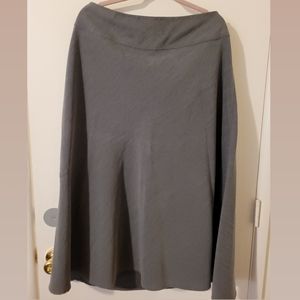 Plus size Gray skirt with fashion zipper